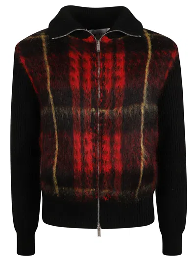Alexander Mcqueen Black And Red Knitwear In Multi