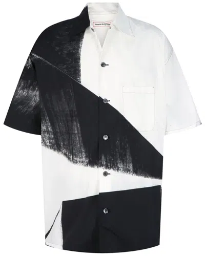Alexander Mcqueen Brushstroke Print Hawaiian Shirt In Multi