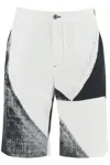 Alexander Mcqueen Alexander Mc Queen Drawstring Cotton Shorts In Bianco