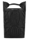 Alexander Mcqueen Borsa A Secchiello The Bow In Pelle Nera Donna In Black