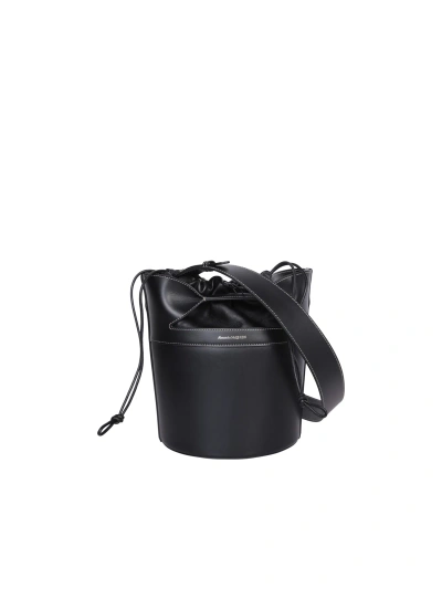 Alexander Mcqueen Bucket Bow Black Bag