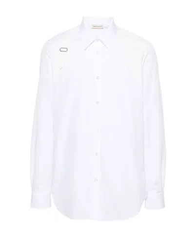 ALEXANDER MCQUEEN ALEXANDER MCQUEEN HARNESS BUCKLE DETAILED BUTTONED SHIRT