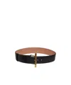 Alexander Mcqueen Buckle Belt In Black