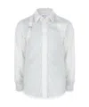 Alexander Mcqueen Soft Texture Long Sleeve Shirt In White