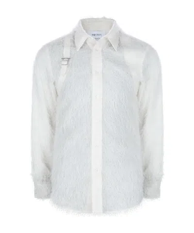 Alexander Mcqueen Long Sleeve Shirt In White