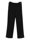 Alexander Mcqueen Buckle-fastening Trousers In Black
