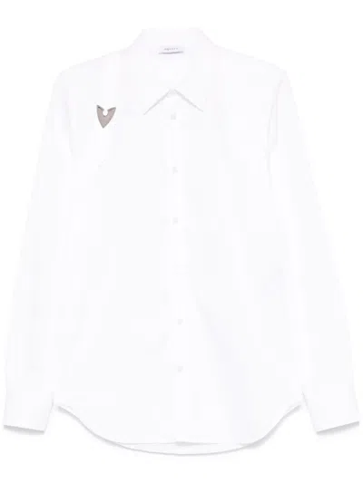 ALEXANDER MCQUEEN BUCKLE POPLIN SHIRT