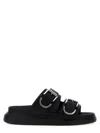 Alexander Mcqueen Slippers And Hooves Men Leather Black In Black/silver