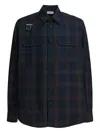 Alexander Mcqueen Plaid Casual Shirt With Structured Collar In Multi