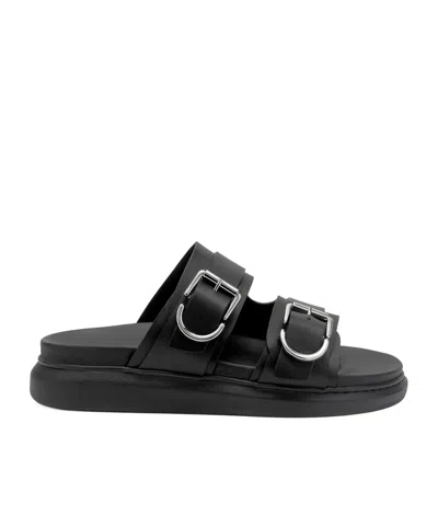ALEXANDER MCQUEEN ALEXANDER MCQUEEN HYBRID DOUBLE BUCKLED SANDALS