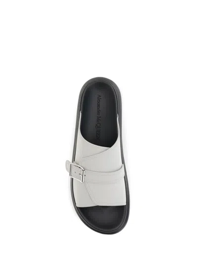 Alexander Mcqueen Buckle-strap Platform Slide Sandal In Multi