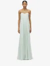 Alexander Mcqueen Strapless Draped Silk-chiffon Bustier Gown