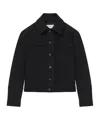 Alexander Mcqueen Button Detail Denim Jacket In Black