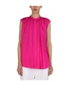 Alexander Mcqueen Silk Blouse In Pink