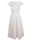 Alexander Mcqueen Button-down Dress With Fitted Bodice