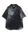 Alexander Mcqueen Smashed Screen Print Shirt In Black