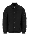 Alexander Mcqueen Button Up Collared Jacket In Black