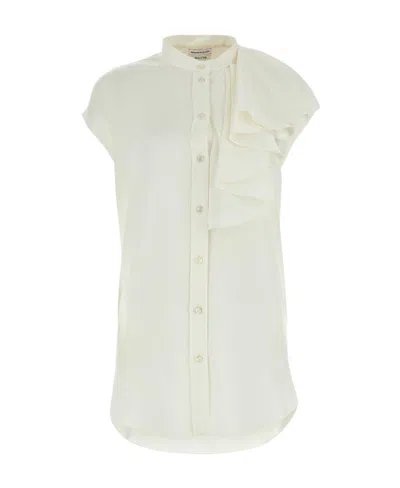 ALEXANDER MCQUEEN ALEXANDER MCQUEEN BUTTON-UP SLEEVELESS SHIRT