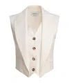 Alexander Mcqueen Tailored Sleeveless Jackets Button Detailing In White