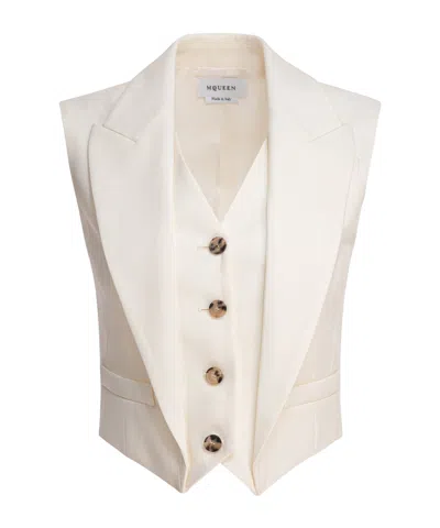 ALEXANDER MCQUEEN ALEXANDER MCQUEEN SINGLE BREASTED V-NECK VEST