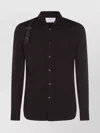 Alexander Mcqueen Buttoned Cuffs Long Sleeve Shirt Strap In Brown