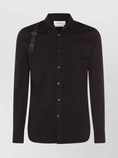 ALEXANDER MCQUEEN BUTTONED CUFFS LONG SLEEVE SHIRT STRAP