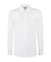 Alexander Mcqueen Long-sleeved Button Fastened Shirt In White