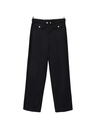 Alexander Mcqueen Buttoned Trousers In Black