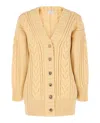 Alexander Mcqueen Cable Knit Oversized Cardigan