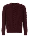 Alexander Mcqueen Alexander Mc Queen Wool Sweater In Burgundy