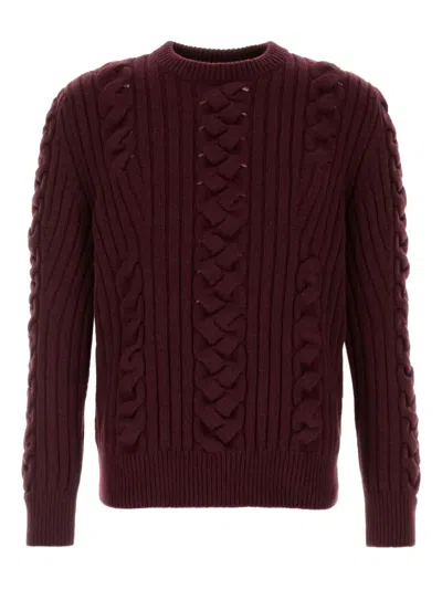ALEXANDER MCQUEEN CABLE-KNIT RIBBED KNITWEAR
