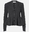 Alexander Mcqueen Cable-knit Wool And Cashmere Cardigan In Gray