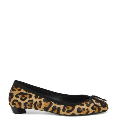 Alexander Mcqueen Calf Hair Leopard Print Pumps 20 In Brown