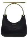 Alexander Mcqueen Women's Mini Cross Bar Purse In Nero E Oro