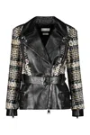 Alexander Mcqueen Calf Leather Jacket In Black