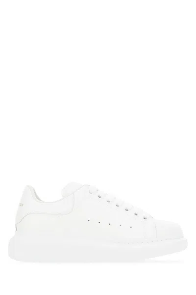 Alexander Mcqueen Calf Leather Low-top Sneaker In White