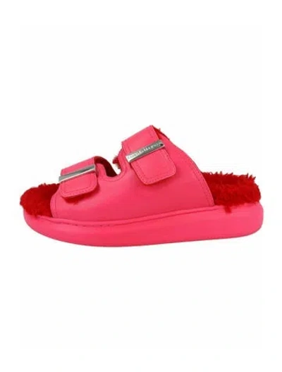 Pre-owned Alexander Mcqueen Calf Leather Sandals W/ Tags In Pink