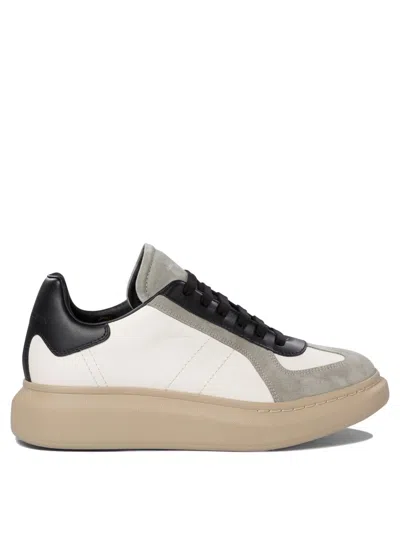 Alexander Mcqueen Calf Leather Sneakers In White