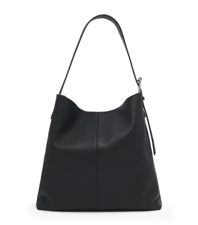 ALEXANDER MCQUEEN CALF LEATHER T-BAR SLING TOTE BAG