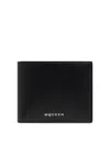 Alexander Mcqueen Leather Bifold Wallet With In Black