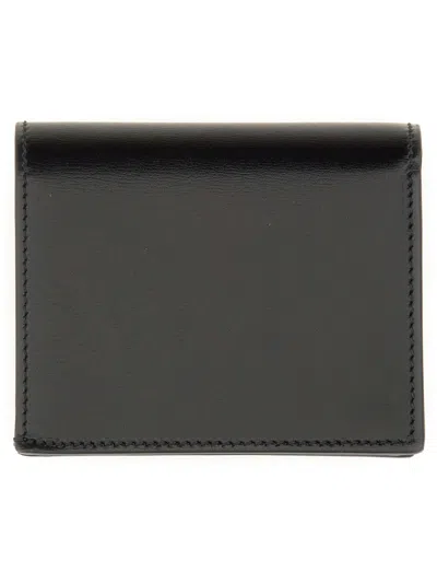 Alexander Mcqueen Calf Skin Wallet In Black