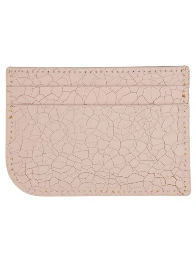 Alexander Mcqueen Calfskin Card Case In Pink