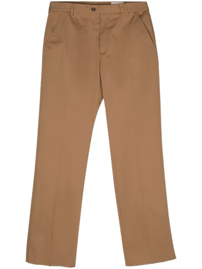 Alexander Mcqueen Gabardine Straight Trousers In Beige
