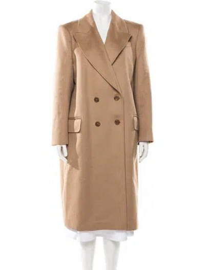 Pre-owned Alexander Mcqueen Camel Hair Coat In Brown