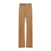 Alexander Mcqueen Camera Strap Chino Pants In Brown
