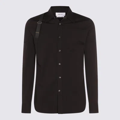 ALEXANDER MCQUEEN ALEXANDER MCQUEEN BLACK COTTON SHIRT