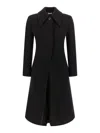 Alexander Mcqueen Wool And Cashmere Coat Coats And Trench Coats Black In Black