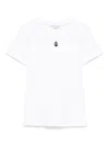 Alexander Mcqueen Monogram Crewneck T-shirt In White