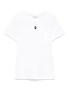 Alexander Mcqueen Monogram Crewneck T-shirt In White