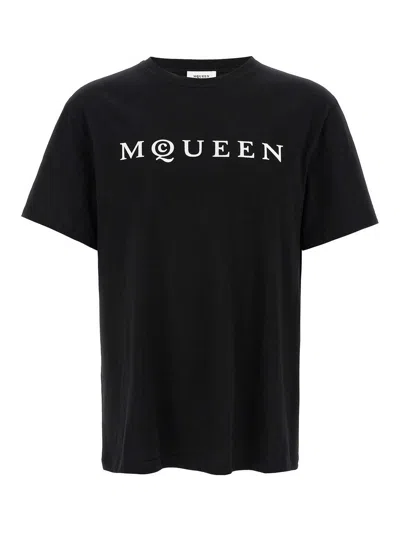 ALEXANDER MCQUEEN FLOCKED  T-SHIRT